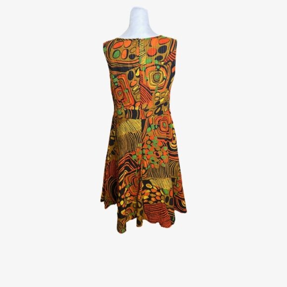 Ashro Afrocentric "Emilie" Midi Dress Size 12 - Picture 4 of 8
